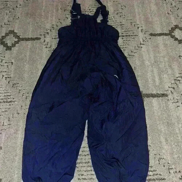 Osh Kosh Snow Bibs Kids Unisex Navy Blue One Piece Snowsuit Winter Snow - Picture 3 of 4